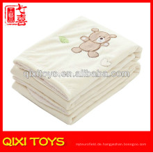 100% Polyester Teddybär Baby Fleece Decke Baby weiches Spielzeug Decken